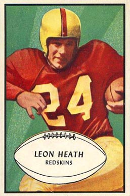 1953 Bowman Leon Heath #63 Football Card