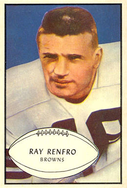 1953 Bowman Ray Renfro #62 Football Card