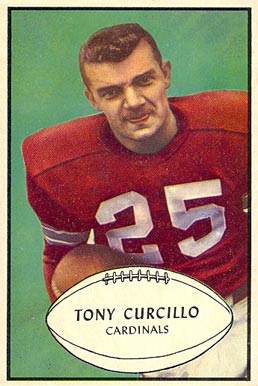 1953 Bowman Tony Curcillo #61 Football Card
