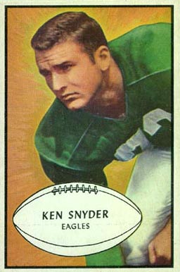 1953 Bowman Kenneth Snyder #55 Football Card