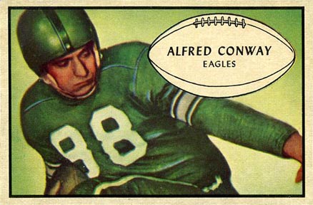 1953 Bowman Alfred Conway #52 Football Card