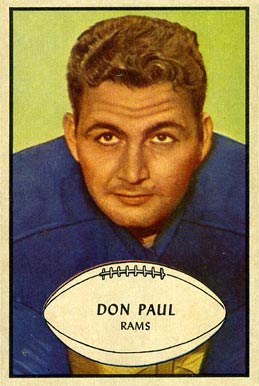 1953 Bowman Don Paul #47 Football Card