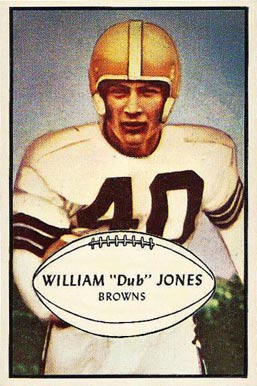 1953 Bowman Willian "Dub" Jones #46 Football Card