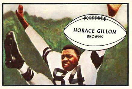 1953 Bowman Horace Gillom #40 Football Card