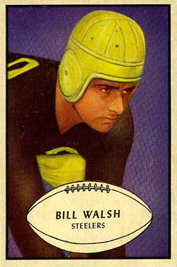 1953 Bowman Bill Walsh #38 Football Card