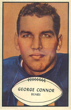 1953 Bowman George Connor #37 Football Card