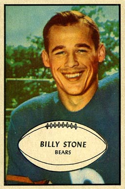 1953 Bowman Billy Stone #29 Football Card