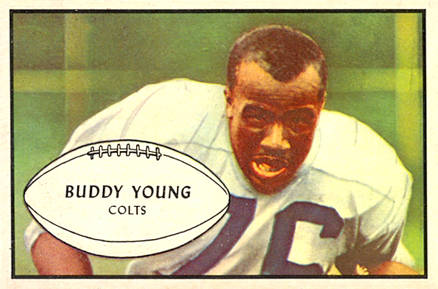 1953 Bowman Buddy Young #30 Football Card