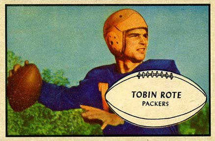 1953 Bowman Tobin Rote #28 Football Card