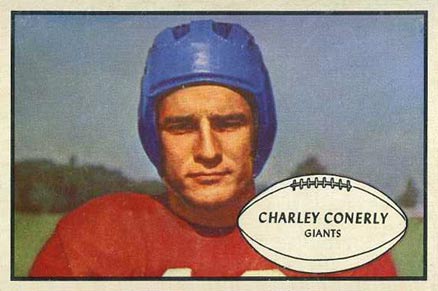 1953 Bowman Charley Conerly #20 Football Card