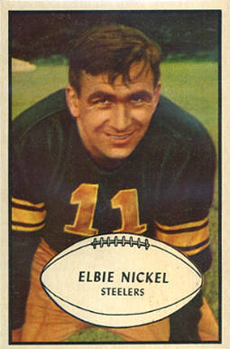 1953 Bowman Elbie Nickel #18 Football Card