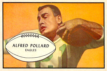 1953 Bowman Alfred Pollard #14 Football Card
