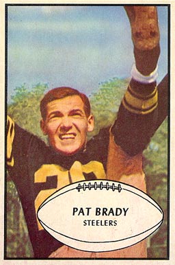 1953 Bowman Pat Brady #10 Football Card