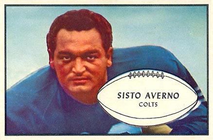 1953 Bowman Sisto Averno #8 Football Card