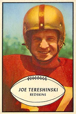 1953 Bowman Joe Tereshinski #5 Football Card