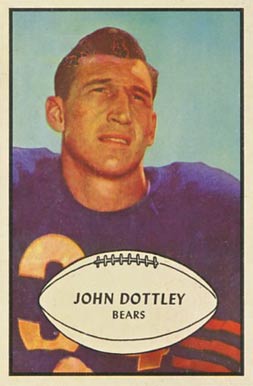 1953 Bowman John Dottley #2 Football Card