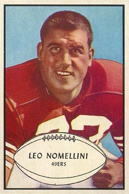 1953 Bowman Leo Nomellini #88 Football Card