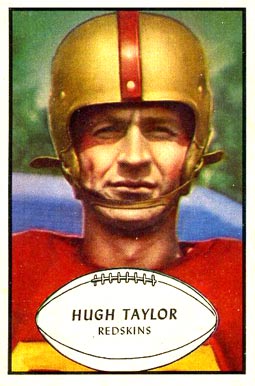 1953 Bowman Hugh Taylor #84 Football Card