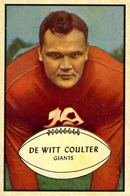 1953 Bowman De Witt Coulter #64 Football Card