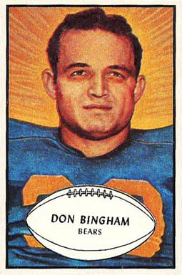 1953 Bowman Don Bingham #59 Football Card