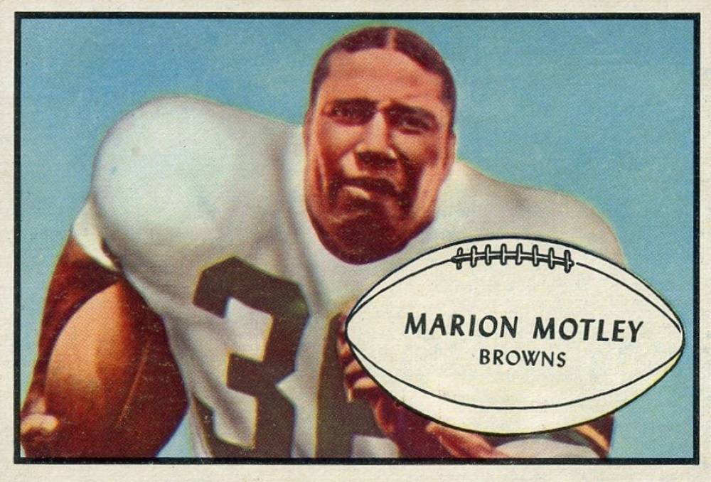 1953 Bowman Marion Motley #9 Football Card