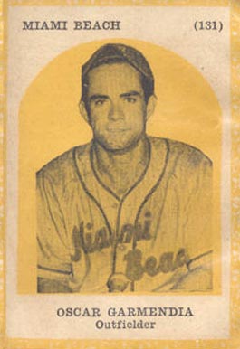 1946 Propagandas Monteil Los Reyes del Deporte Oscar Garmendia #131 Baseball Card