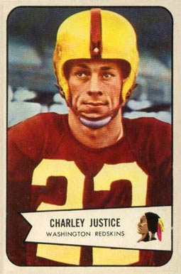 1954 Bowman Charlie Justice #39 Football Card