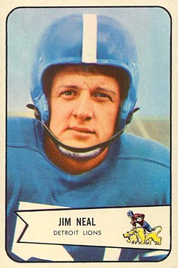 1954 Bowman Jim Neal #75 Football Card