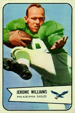 1954 Bowman Jerome Williams #104 Football Card