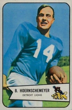 1954 Bowman Bob Hoernschemeyer #124 Football Card