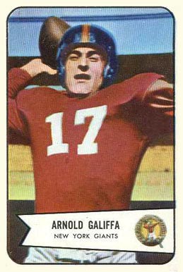 1954 Bowman Arnold Galiffa #122 Football Card
