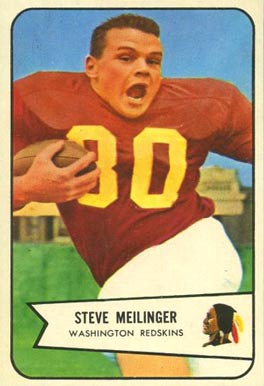 1954 Bowman Steve Meilinger #110 Football Card