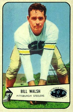 1954 Bowman Bill Walsh #96 Football Card