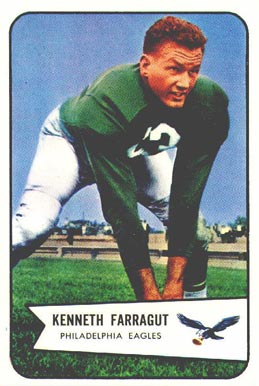 1954 Bowman Kenneth Farragut #87 Football Card