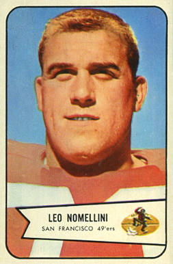 1954 Bowman Leo Nomellini #76 Football Card