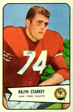 1954 Bowman Ralph Starkey #67 Football Card