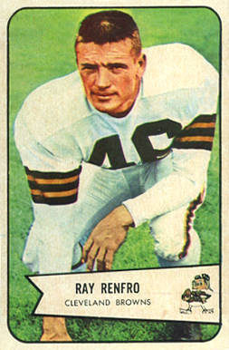 1954 Bowman Ray Renfro #64 Football Card