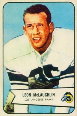 1954 Bowman Leon McLaughlin #56 Football Card