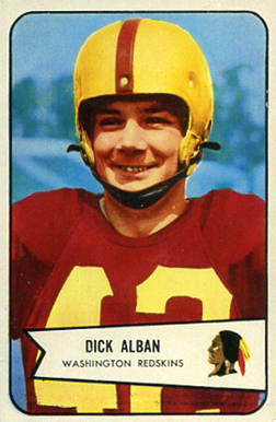 1954 Bowman Dick Alban #51 Football Card