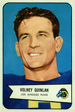 1954 Bowman Volney Quinlan #44 Football Card