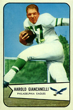 1954 Bowman Harold Giancanelli #33 Football Card