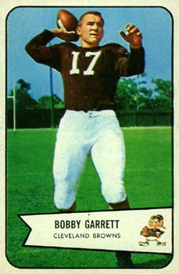 1954 Bowman Bobby Garrett #16 Football Card