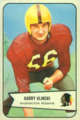 1954 Bowman Harry Ulinski #15 Football Card