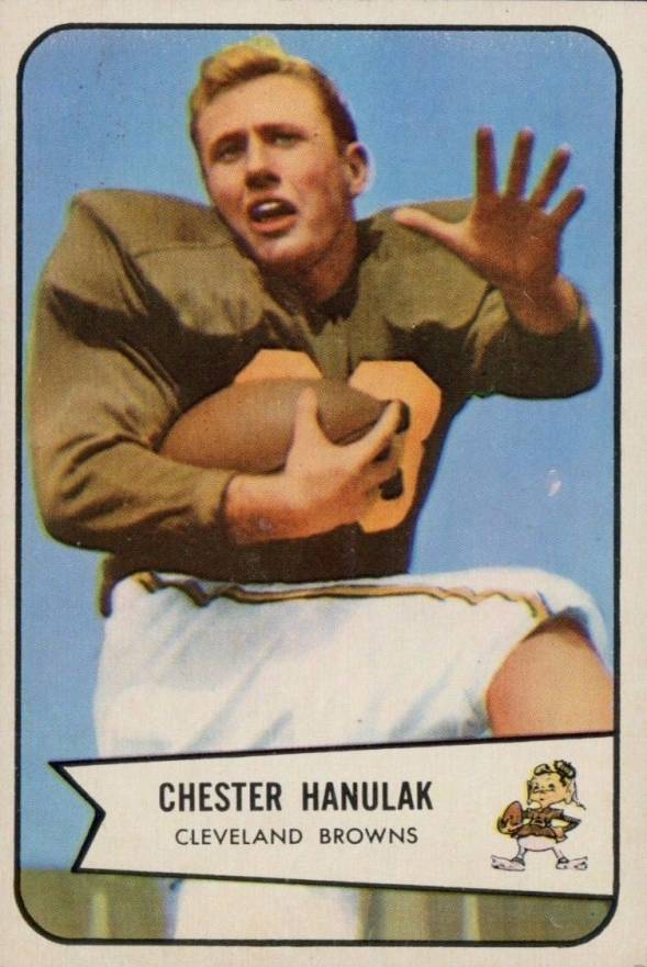 1954 Bowman Chet Hanulak #90 Football Card