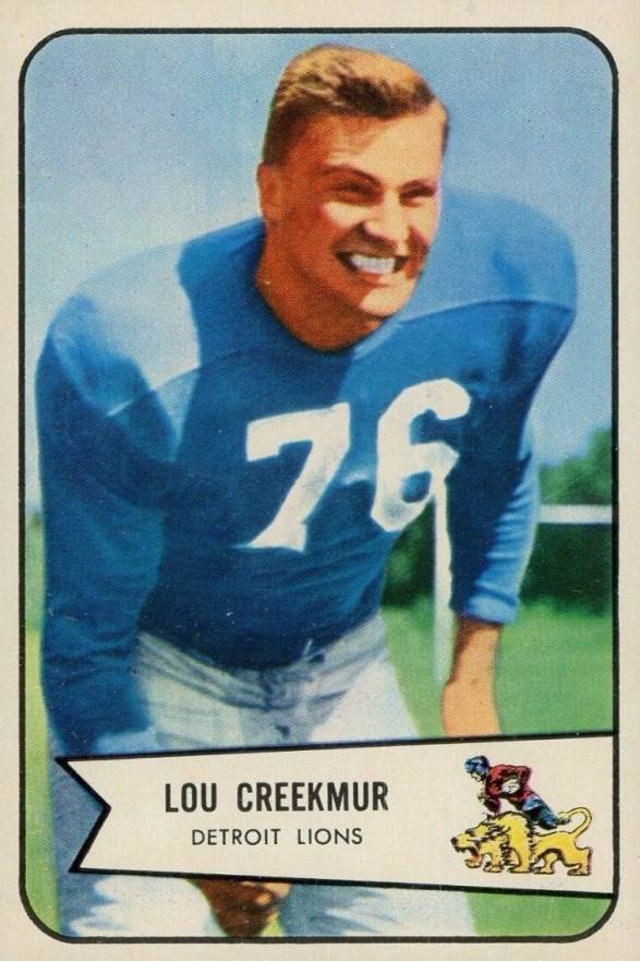 1954 Bowman Lou Creekmur #85 Football Card
