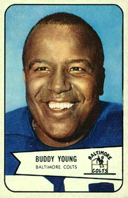 1954 Bowman Buddy Young #38 Football Card