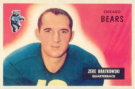 1955 Bowman Zeke Bratkowski #154 Football Card