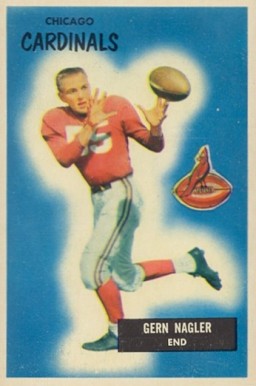 1955 Bowman Gern Nagler #127 Football Card