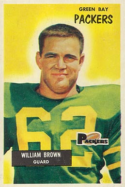 1955 Bowman William Brown #117 Football Card