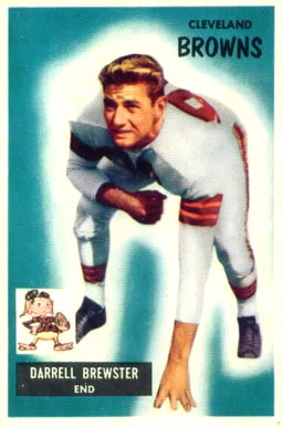 1955 Bowman Darrell Brewster #93 Football Card